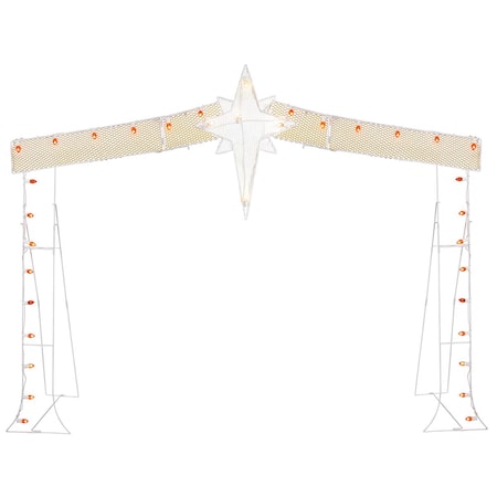 Vickerman LED C7 Wire Silhouette Stable Lighted Decor with Multi-Colored Lights, 75 x 90 in. X136013